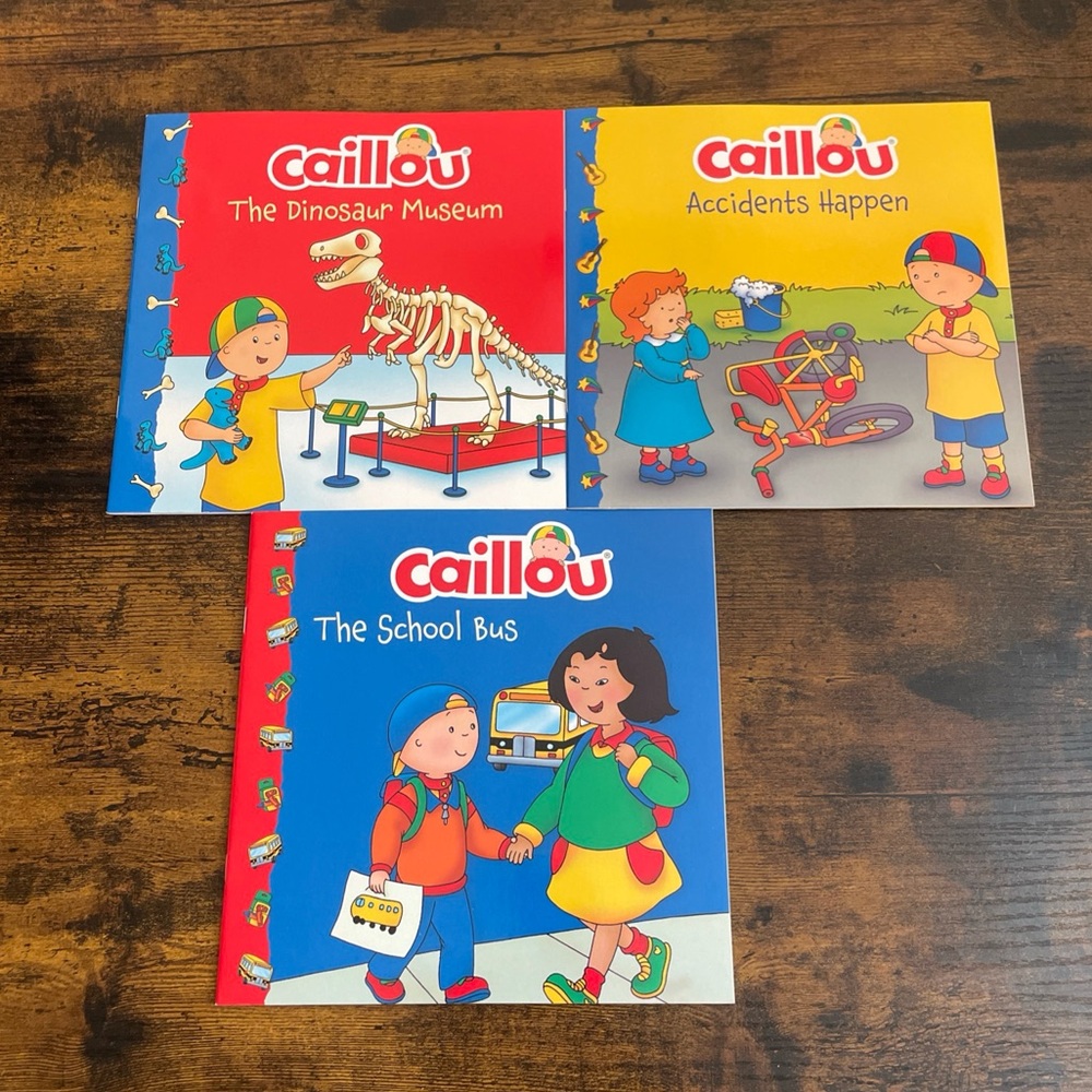 Caillou Children Books Set Of 3~Brand New Books
